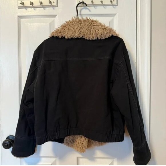 Free People Black Owen’s Sherpa Jacket - XS  as seen on Taylor Swift - Picture 9 of 12